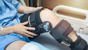 Image of a Short Knee Immobilizer: Provides Support and Stability for the Knee Joint